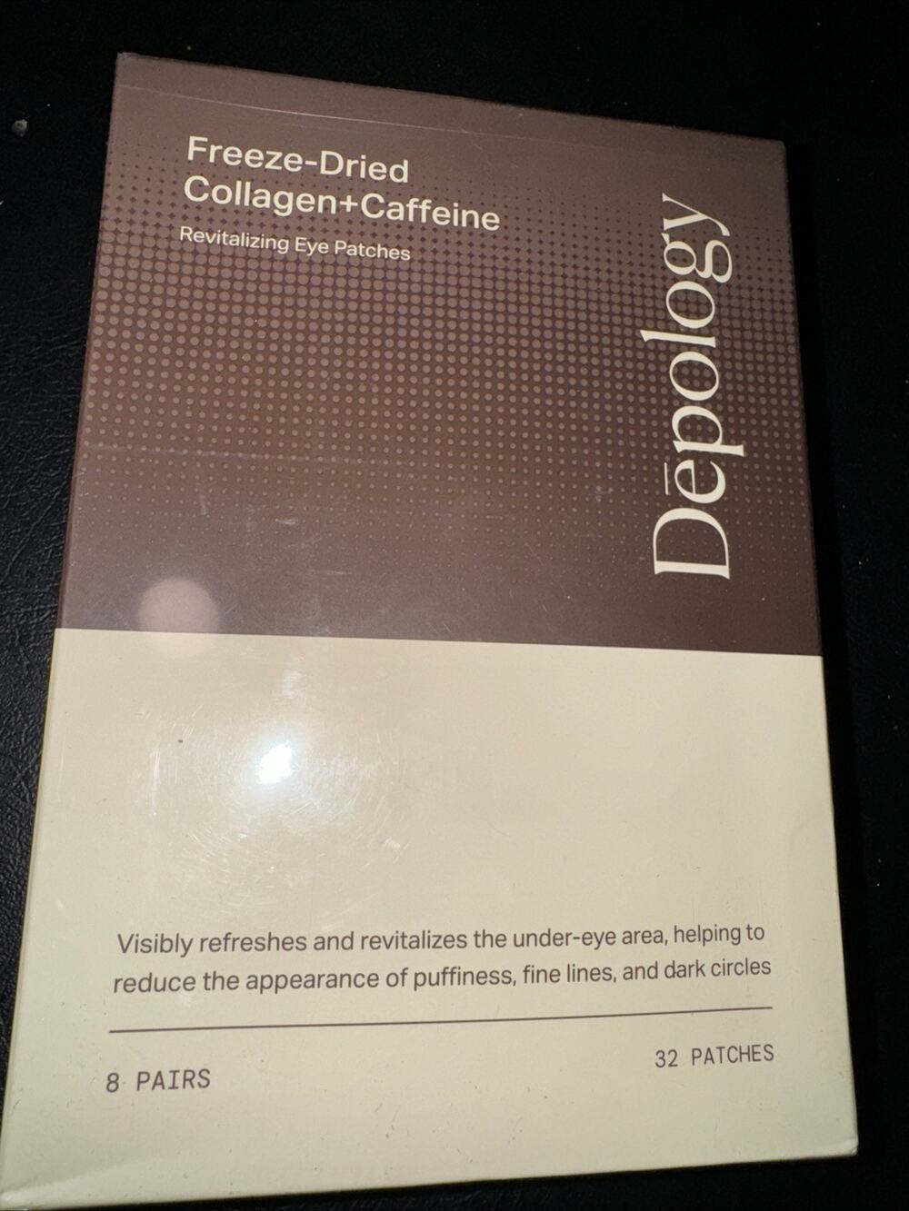 depology Caffeine Under Eye Patches+Freeze-Dried Collagen UnderEye Masks 32 pcs